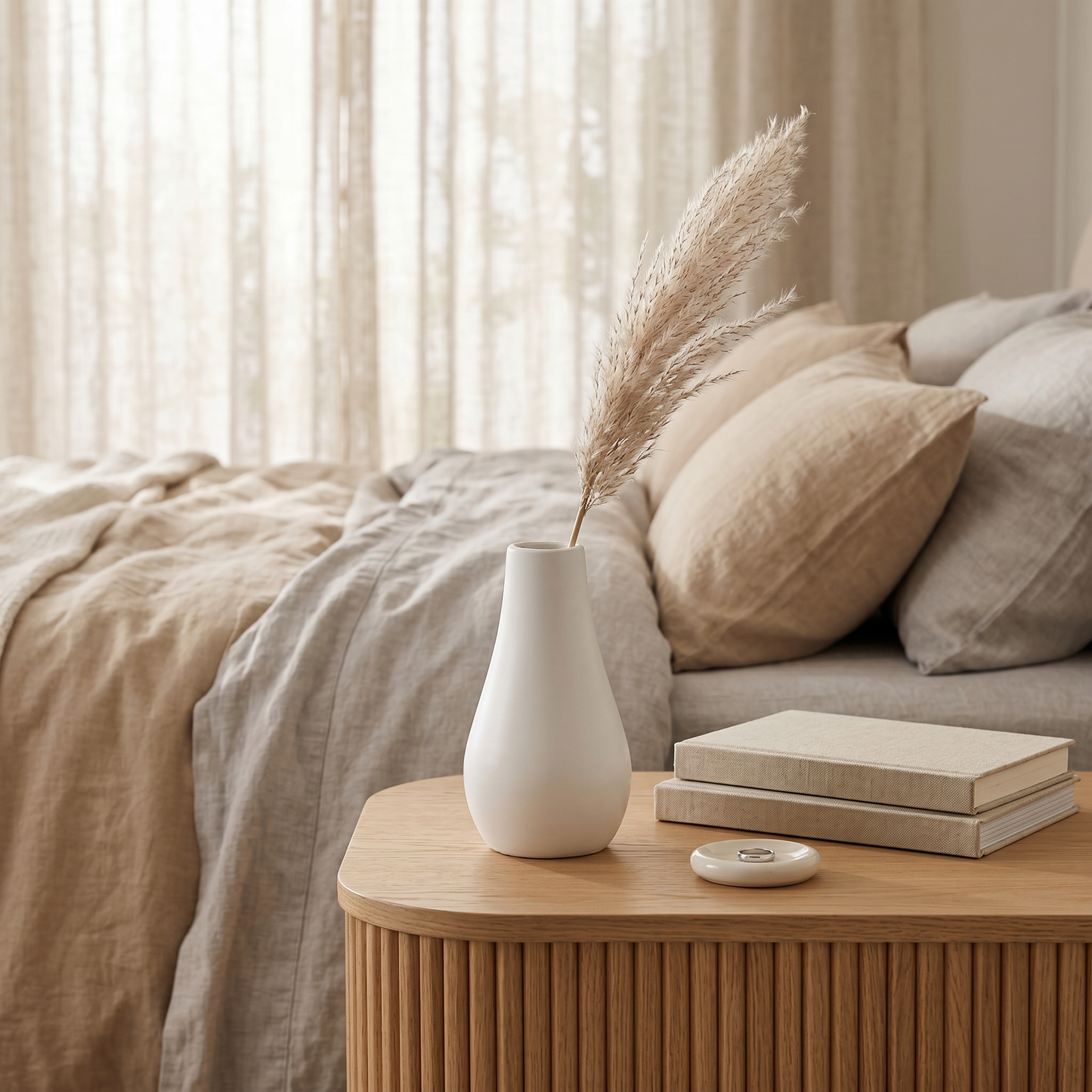 Classic Milk Bottle Vase, Gypsum White 5" Sunsum® Intentional Living
