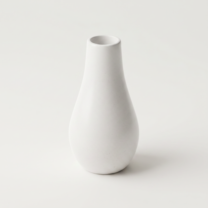 Classic Milk Bottle Vase, Gypsum White 5" Sunsum® Intentional Living