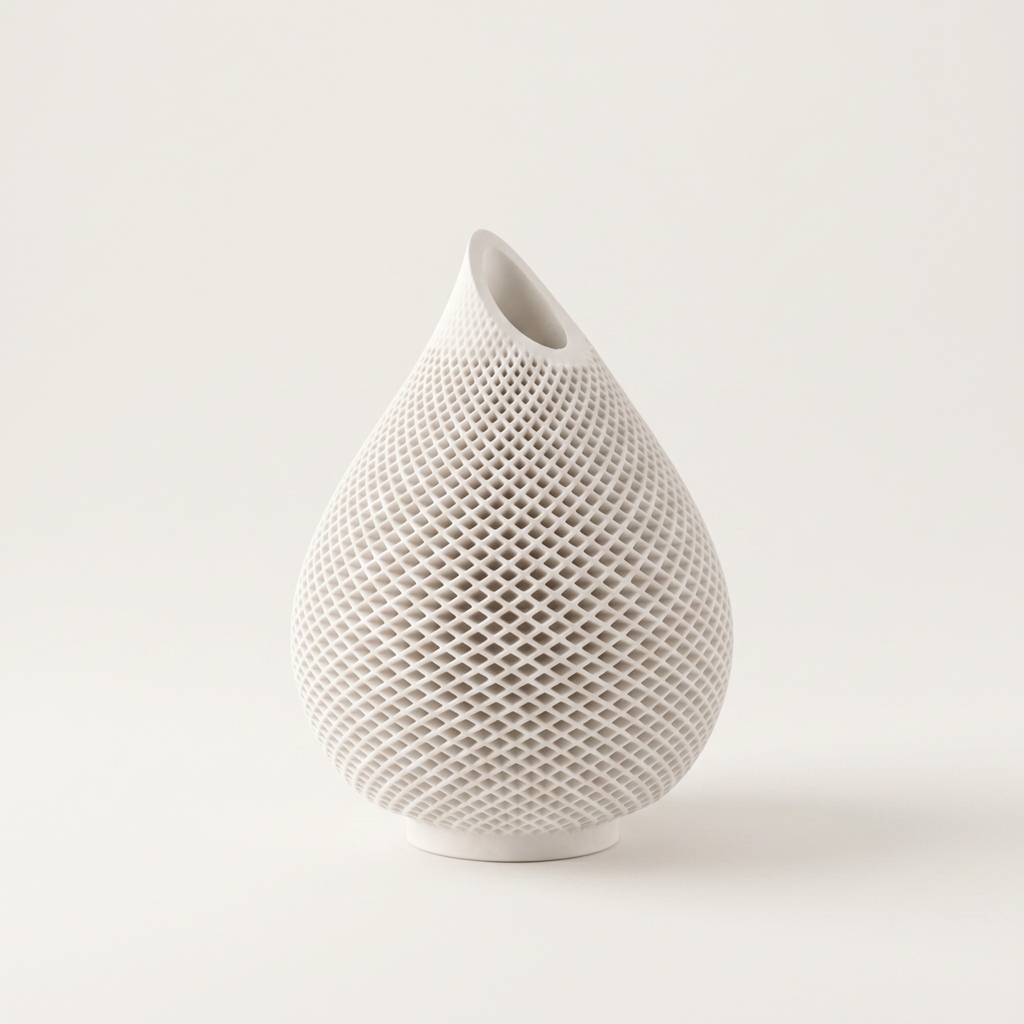 Teardrop Honeycomb Vase, Gypsum White 5" Sunsum® Intentional Living