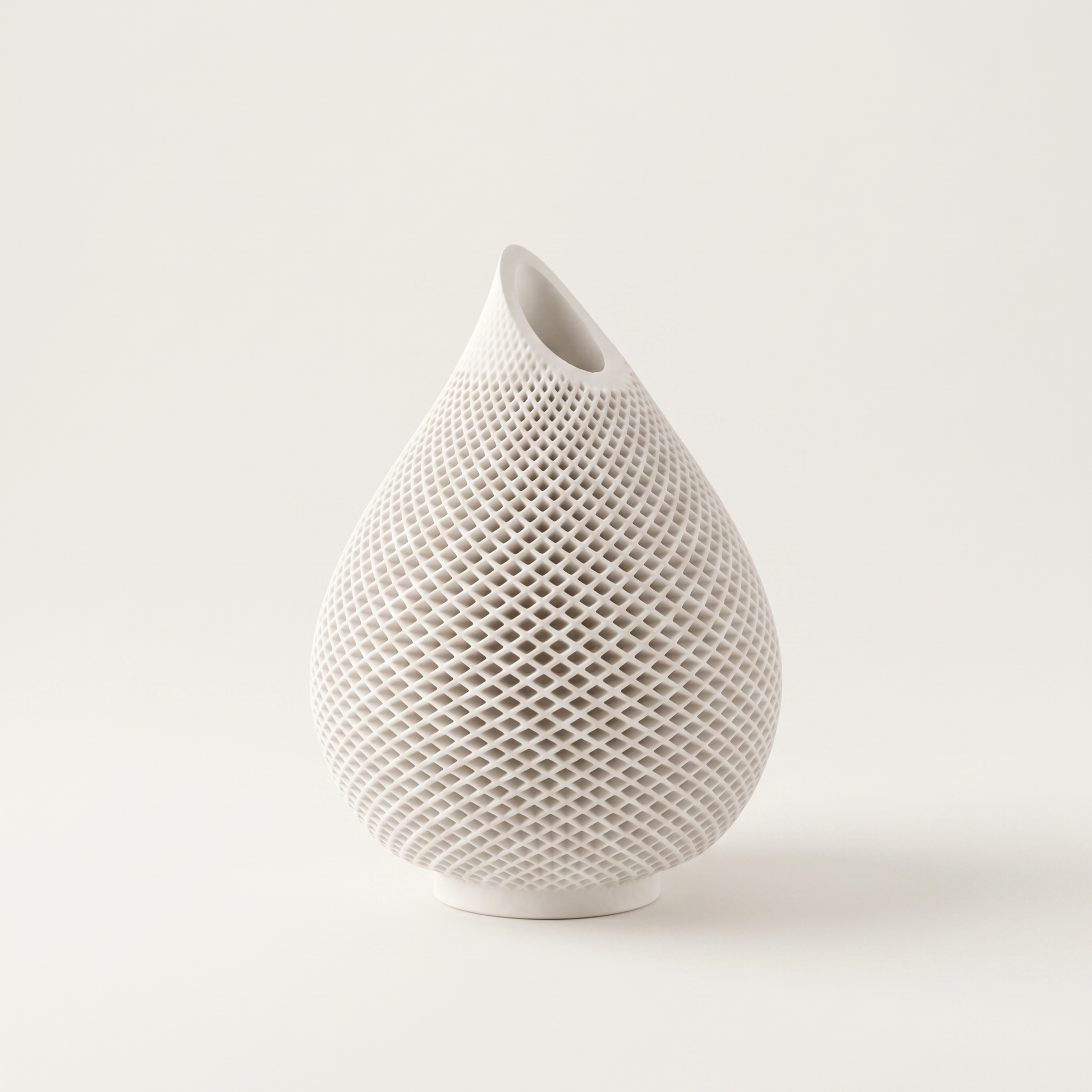 Teardrop Honeycomb Vase, Gypsum White 5" Sunsum® Intentional Living
