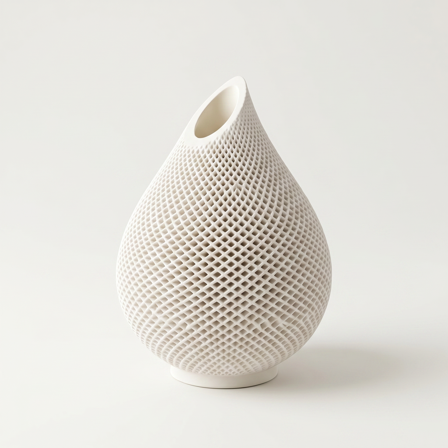 Teardrop Honeycomb Vase, Gypsum White 5" Sunsum® Intentional Living