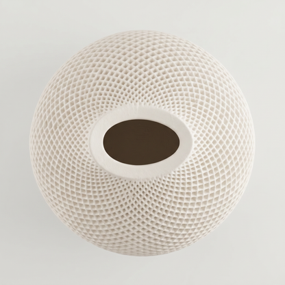 Teardrop Honeycomb Vase, Gypsum White 5" Sunsum® Intentional Living