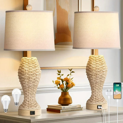Table Lamp - Woven Seagrass 26.5inch