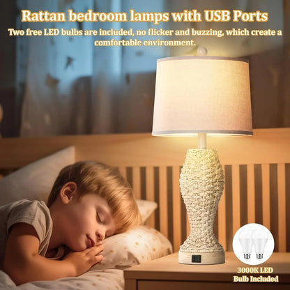 Table Lamp - Woven Seagrass 26.5inch