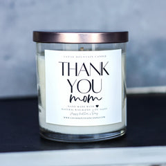 Thank you, Mom - Mother's Day Soy Candle - 9 oz Glass Jar Candle
