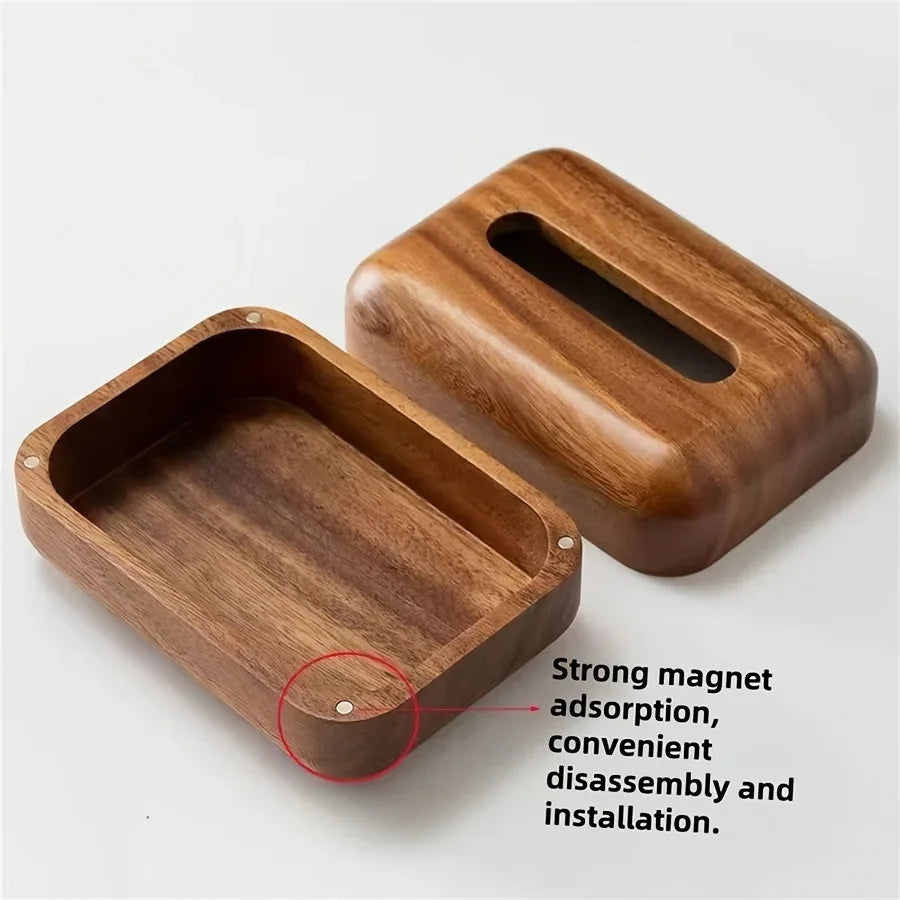 Tissue Box - Handcrafted Wooden with Lid