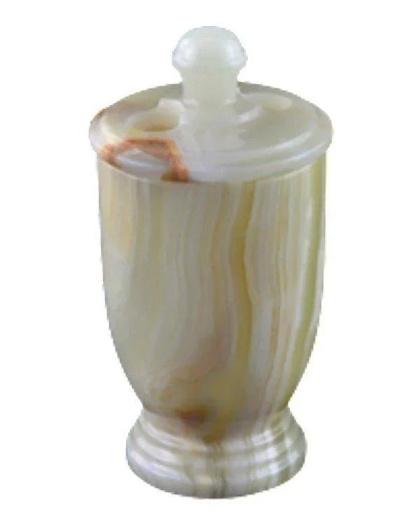 Toothbrush Holder of Pistachio Onyx - PoshaBella