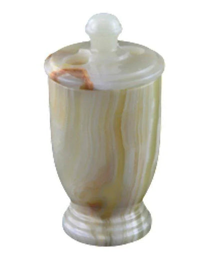 Toothbrush Holder of Pistachio Onyx - PoshaBella