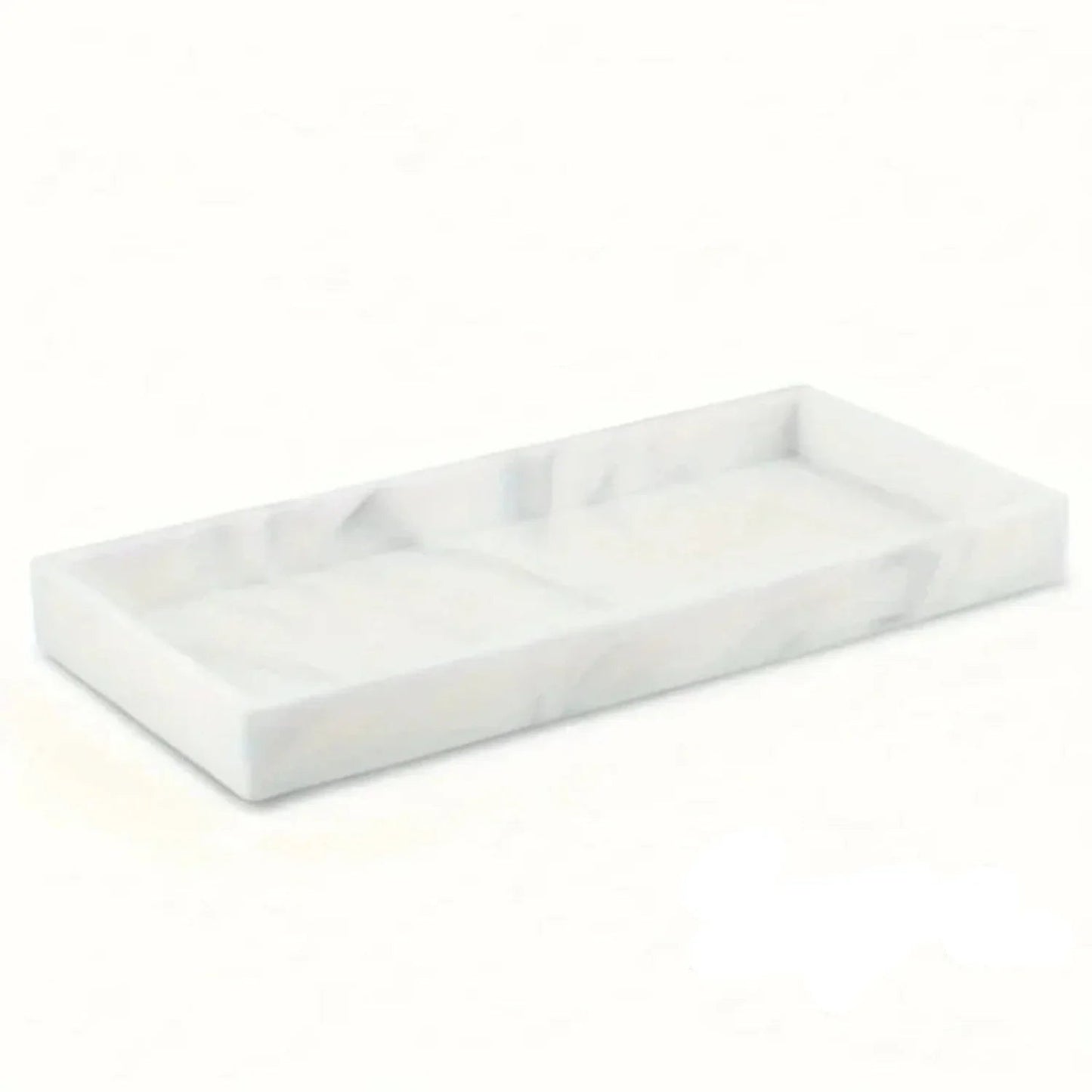 Tray - Decorative White Gold