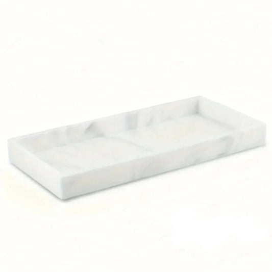 Tray - Decorative White Gold