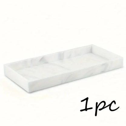 Tray - Decorative White Gold