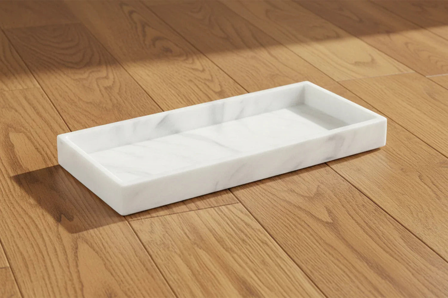 Tray - Decorative White Gold