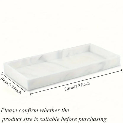 Tray - Decorative White Gold