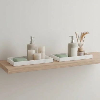 Tray - Decorative White Gold