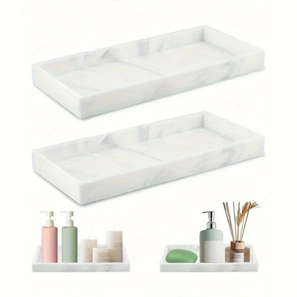 Tray - Decorative White Gold