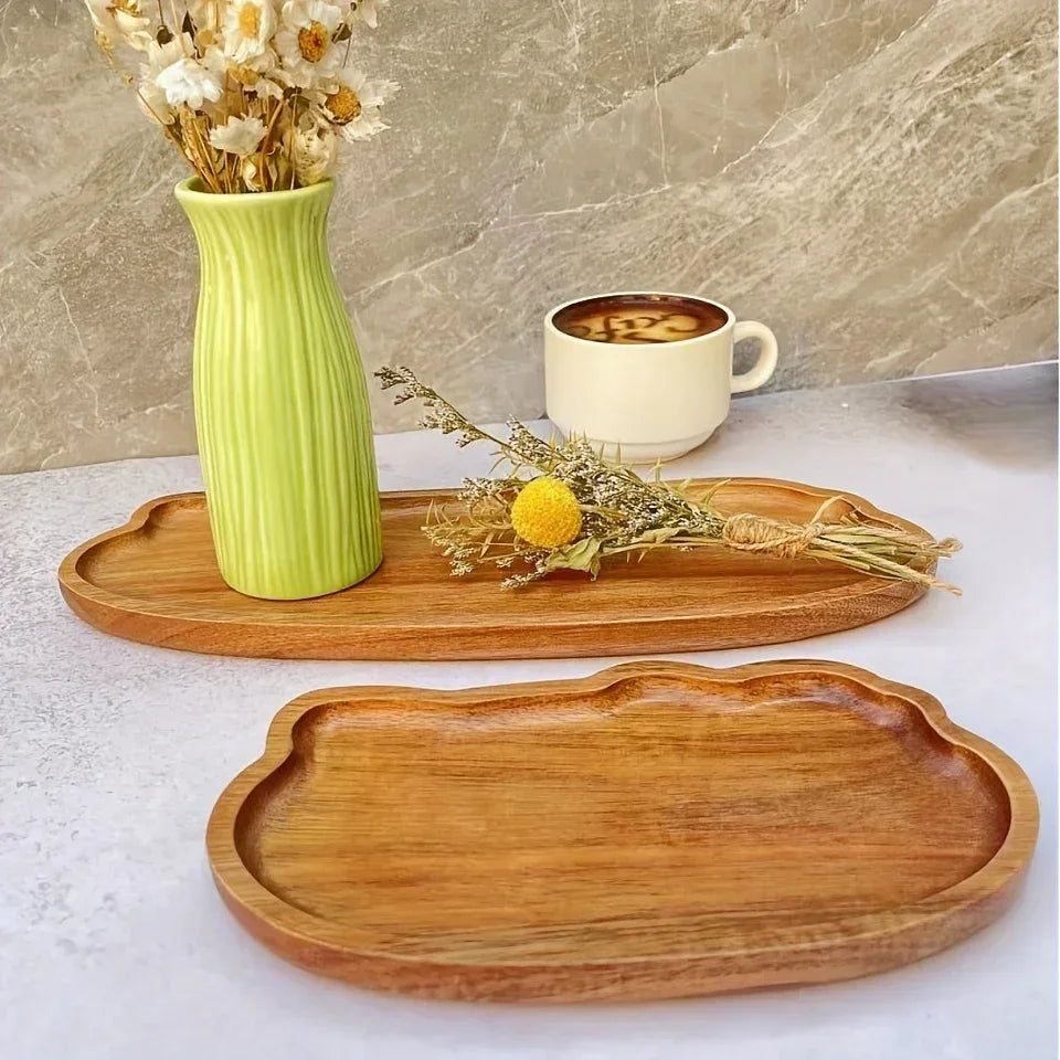 Tray - Oval Acacia Wood