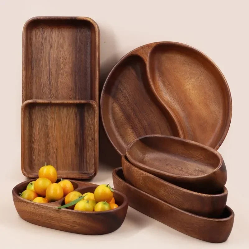 Tray - Storage Acacia Wood Small