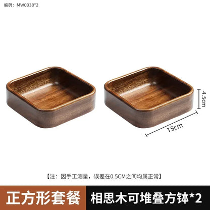 Tray - Storage Acacia Wood Small