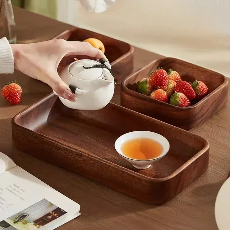 Tray - Storage Acacia Wood Small