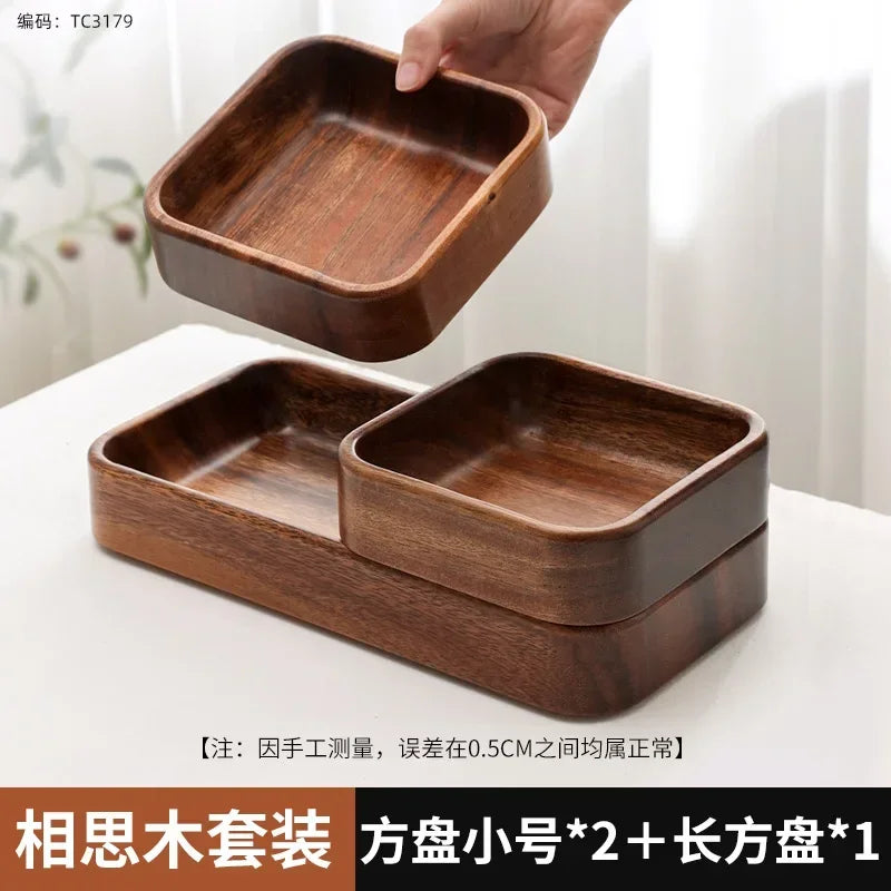 Tray - Storage Acacia Wood Small