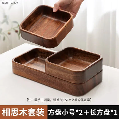 Tray - Storage Acacia Wood Small