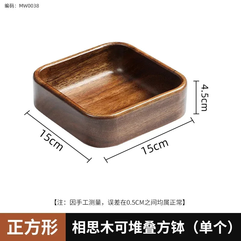 Tray - Storage Acacia Wood Small