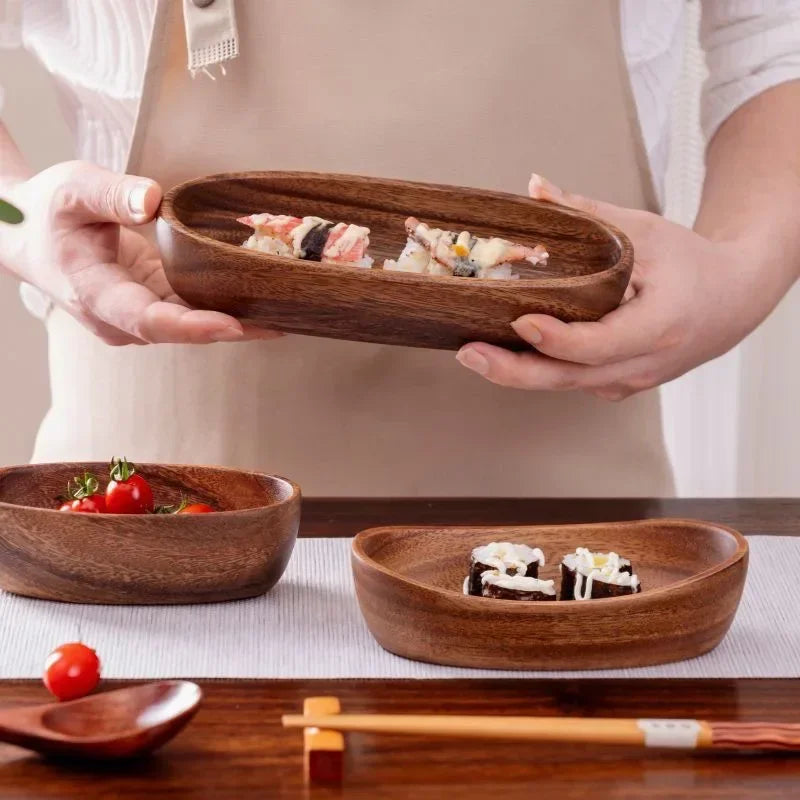 Tray - Storage Acacia Wood Small
