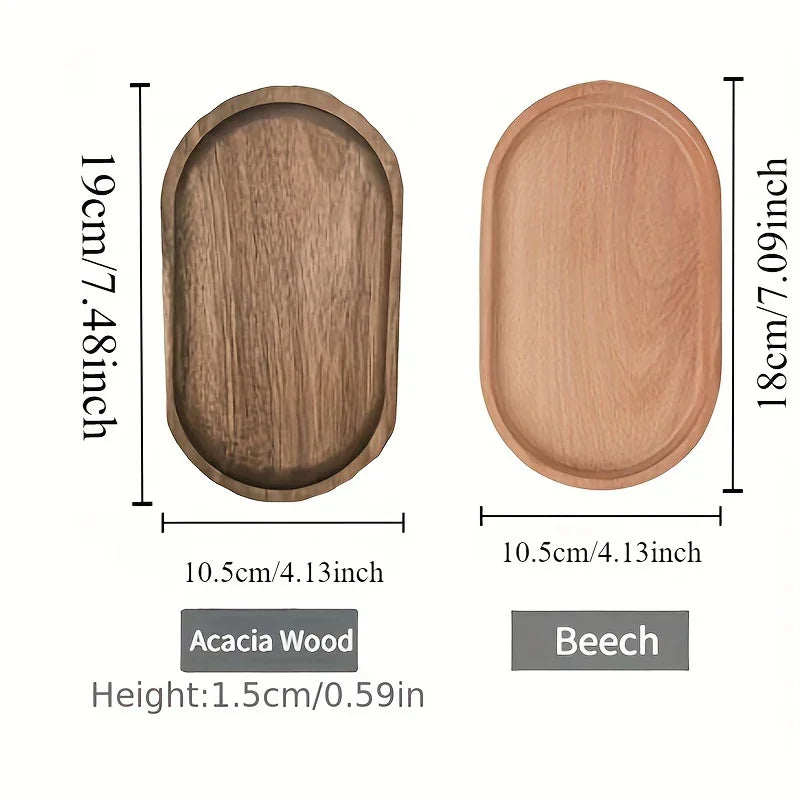 Acacia Wood Trinket Tray