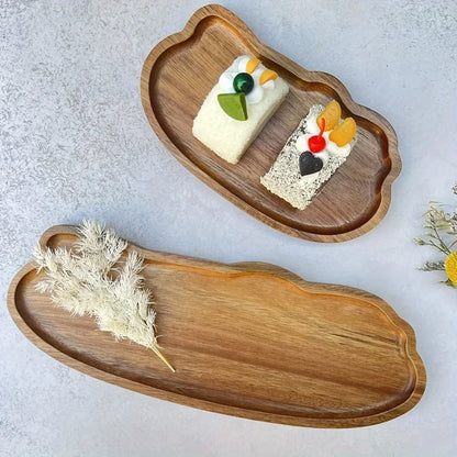 Tray - Wooden Decorative Round