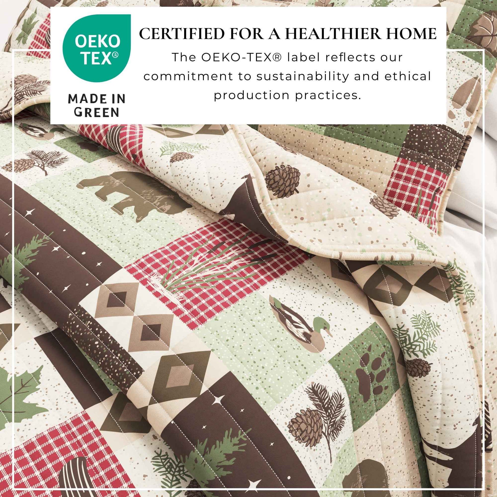 Wilder Collection 3 Piece Lodge Quilt Set
