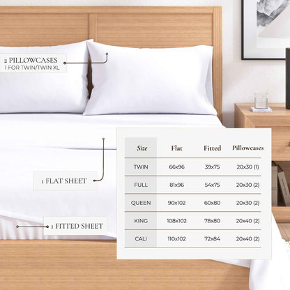 4-Piece Cotton Solid Flannel Sheet - Nordic Collection