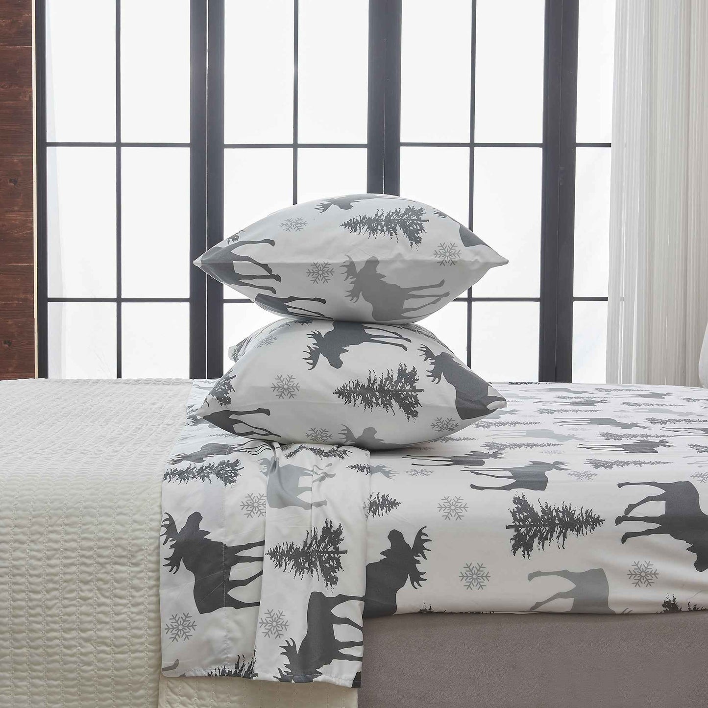 4-Piece Lodge Microfiber Sheet - Mountain Ridge Collection