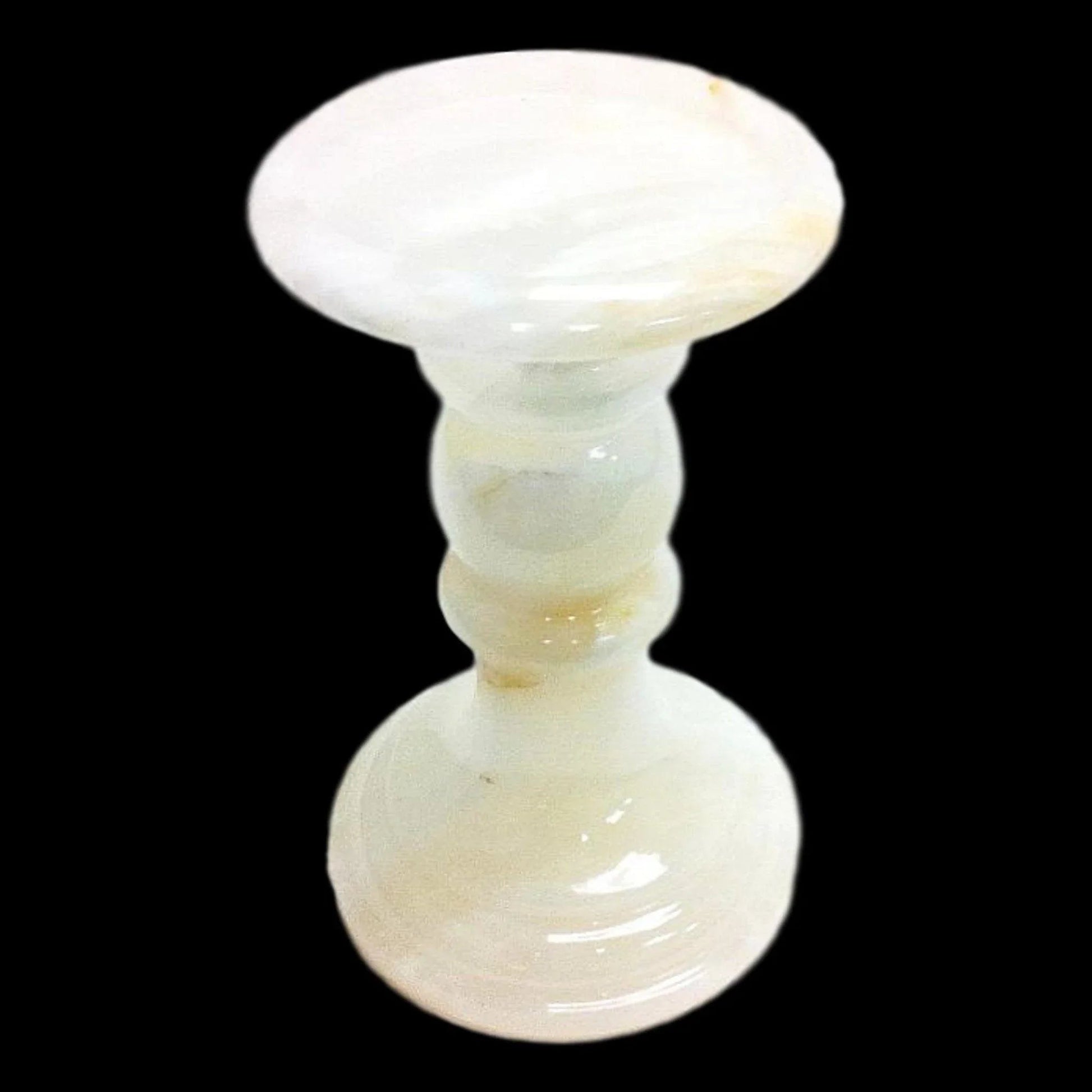 Unique Candle Holders | White Onyx 7-inch Candle Holder - PoshaBella