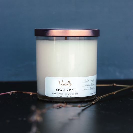 Vanilla Bean Noel - 9 oz Whiskey Glass Candle