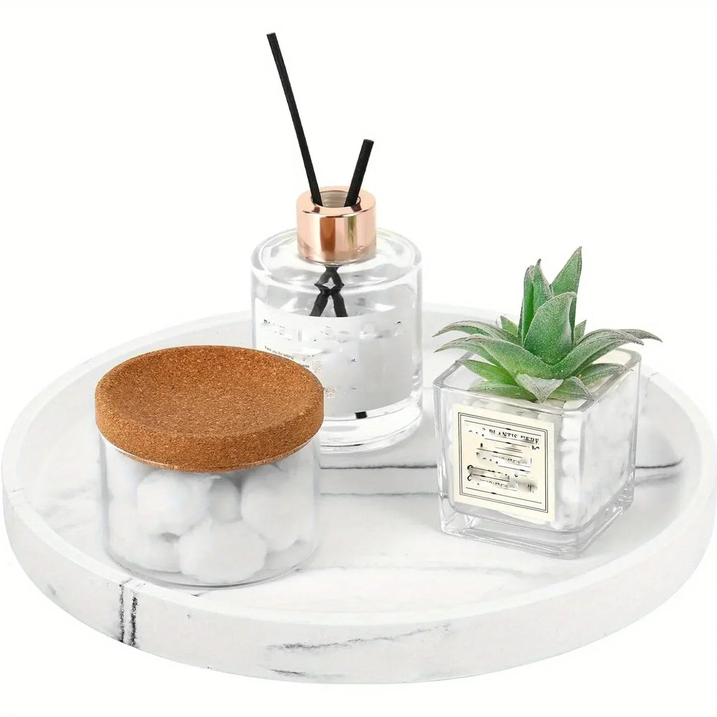 Vanity Tray - Marble Pattern 12.6