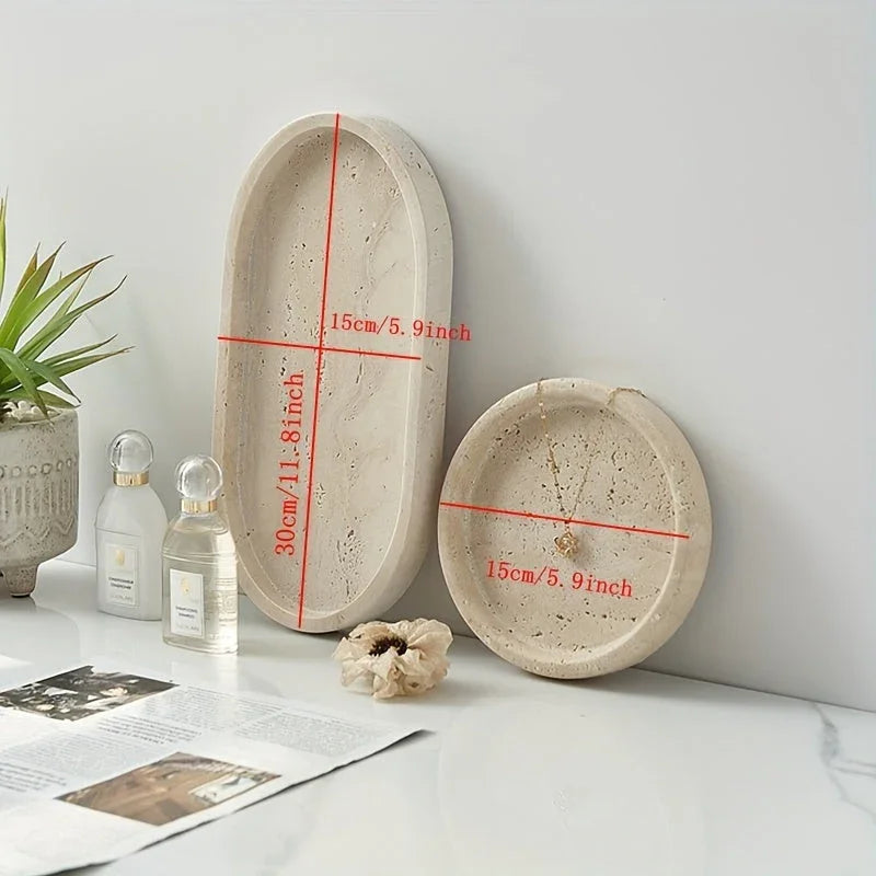 Vanity Tray - Natural Stone Travertine