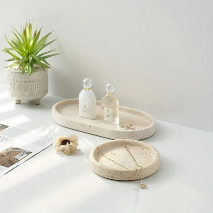 Vanity Tray - Natural Stone Travertine