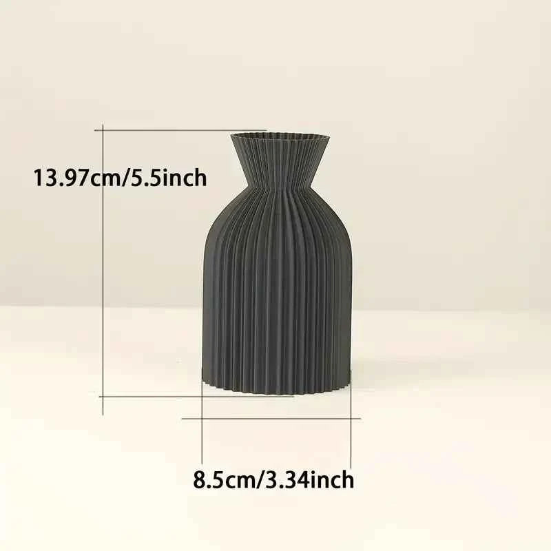 Vase - Decorative Black Plastic