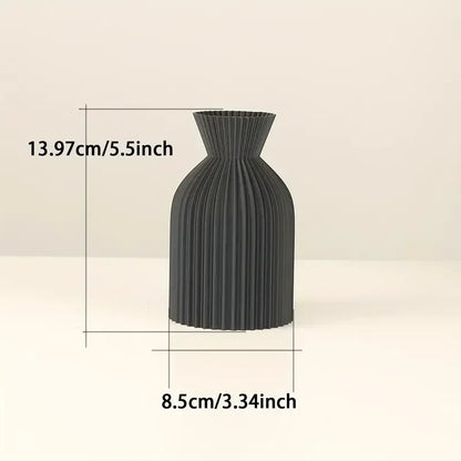 Vase - Decorative Black Plastic