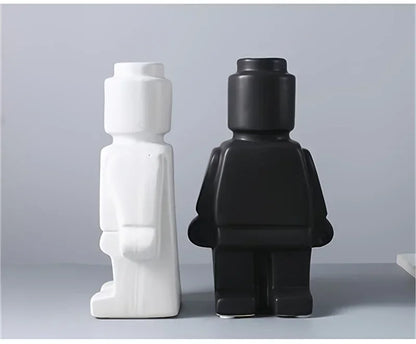 Modern Brick Figure Decorative Sculpture for Contemporary Home Decor