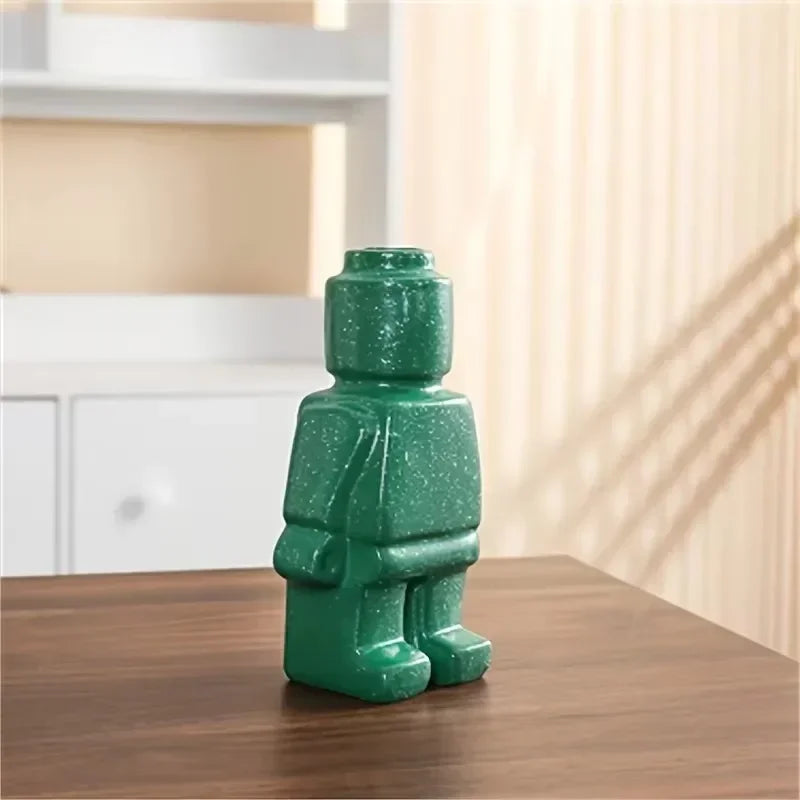 Modern Brick Figure Decorative Sculpture for Contemporary Home Decor
