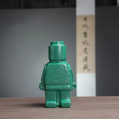 Modern Brick Figure Decorative Sculpture for Contemporary Home Decor