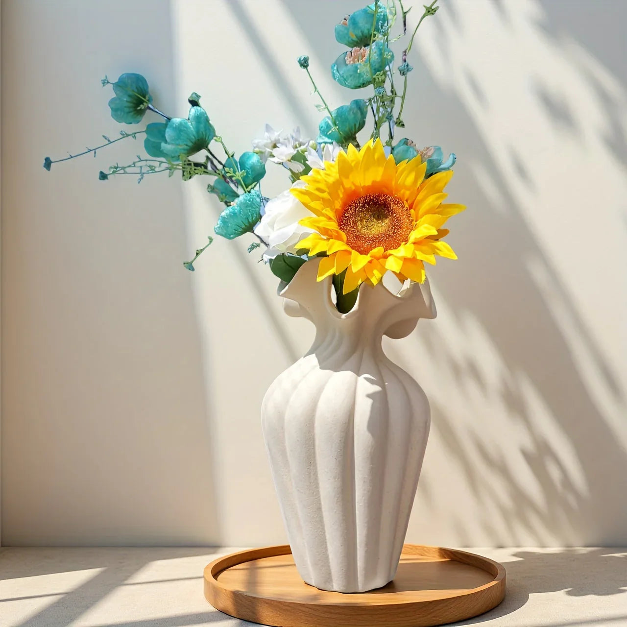 Vase - Decorative Ceramic White Set
