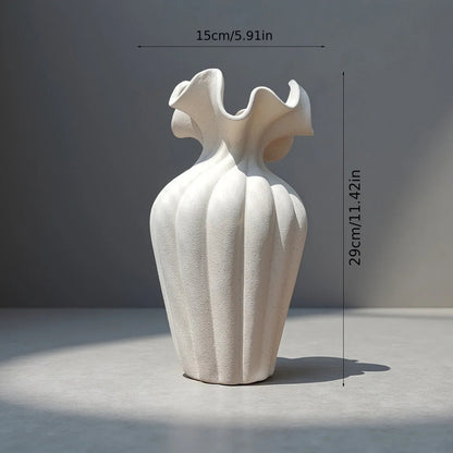 Vase - Decorative Ceramic White Set