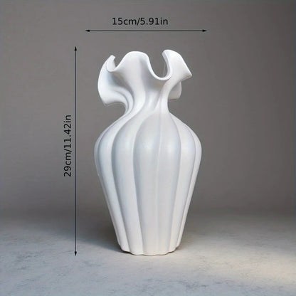 Vase - Decorative Ceramic White Set