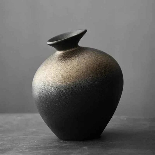 Vase - Decorative Terracotta Black