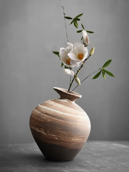 Vase - Decorative Terracotta Black