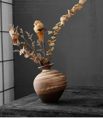 Vase - Decorative Terracotta Black