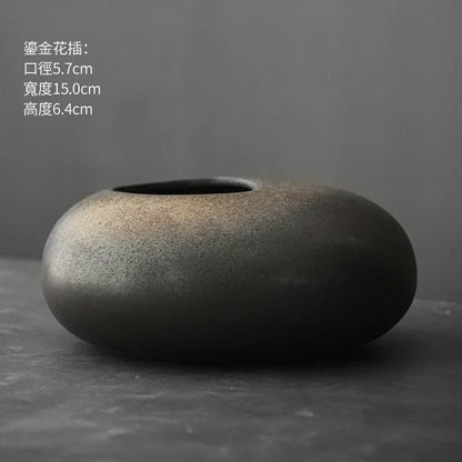 Vase - Decorative Terracotta Black