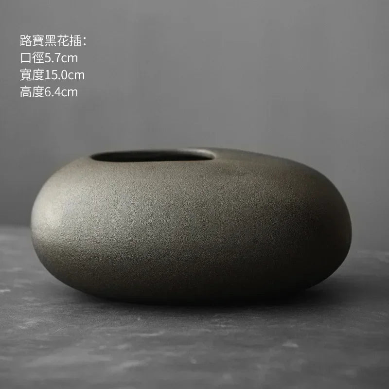 Vase - Decorative Terracotta Black